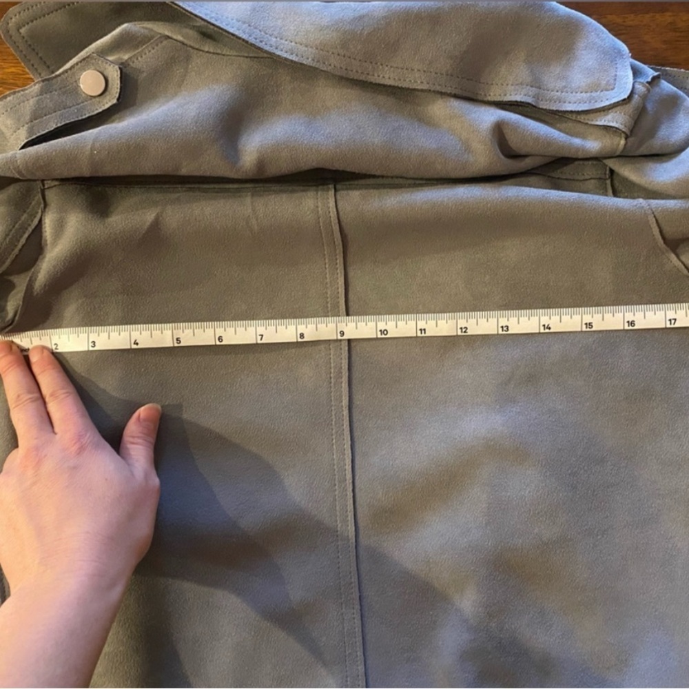 Philosophy Gray Faux Leather Jacket - Picture 8 of 8